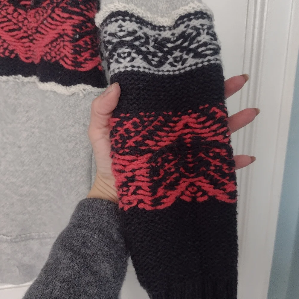 Free People Snow Angel Pullover Boho Aztec Sweater - Picture 6 of 16